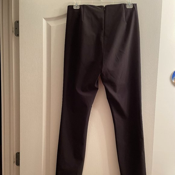 Theory Skinny Pants Trousers Black Sz 8 Navalene Becker - Picture 3 of 3
